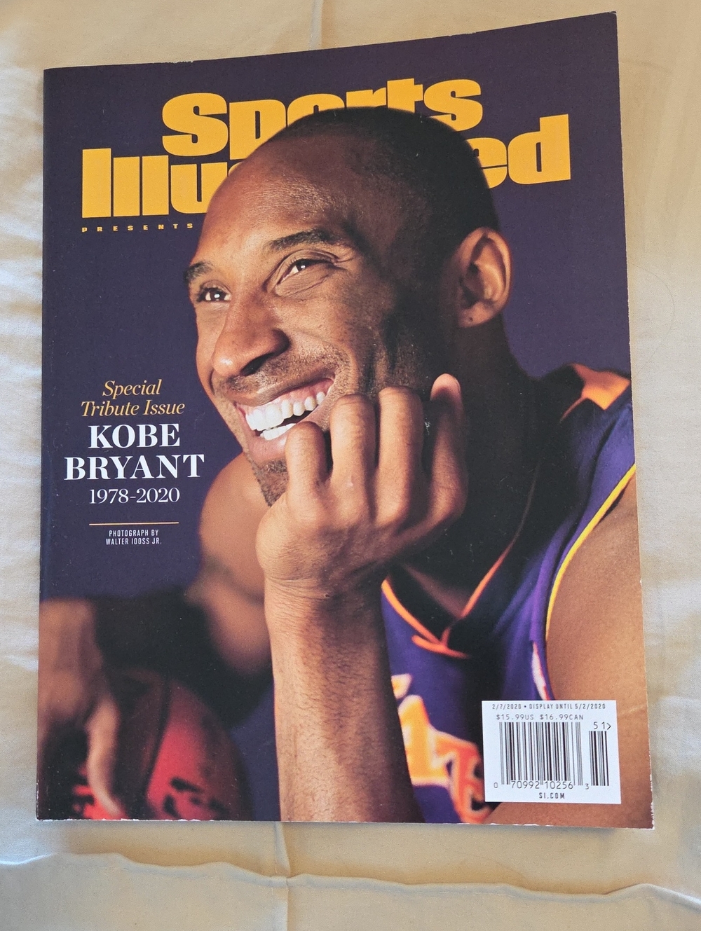 Sports Illustrated Swim Purple and Yellow Kobe Bryant Tribute Cover